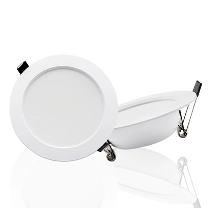 Round LED Downlight 7–18W, Touch Switch, Silver or White