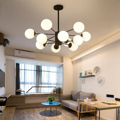 Branching Glass Chandelier