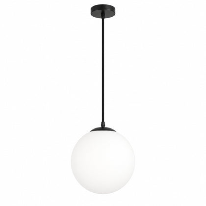 Opal Glass Globe Pendant Light – 10–40 cm