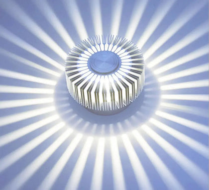 Sunflower LED Wall Light Petal Design Aluminium 8 Colours