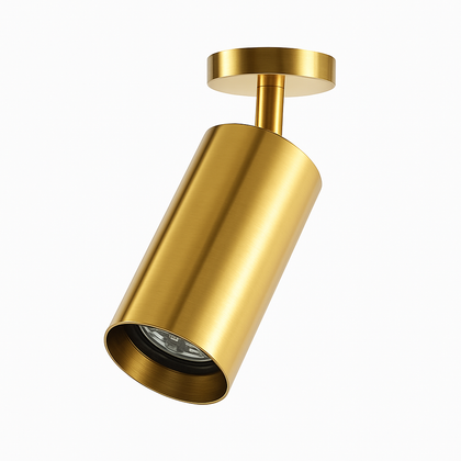 Rounded Gold Metal Spotlight
