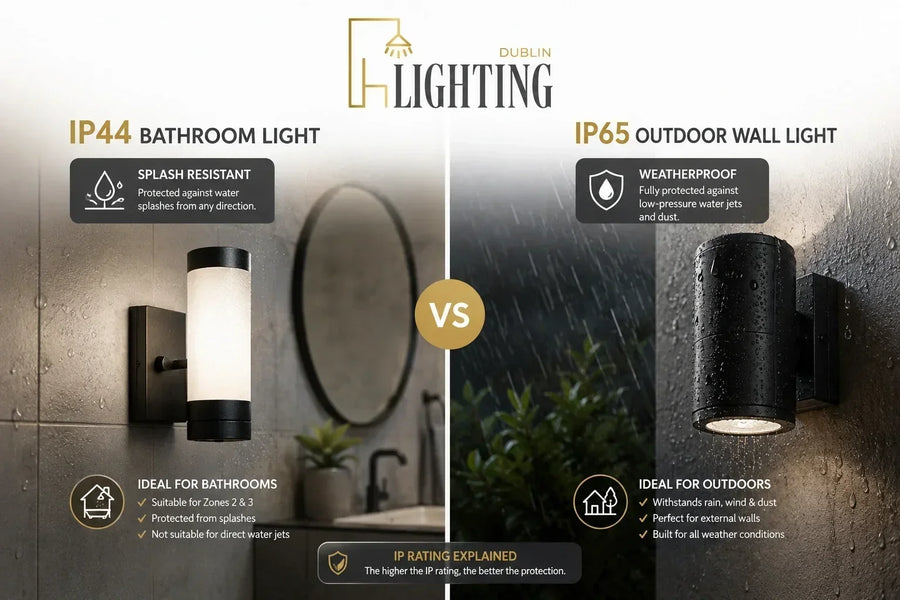 IP Ratings Explained: IP20, IP44, IP65 — What Each One Means for Irish Homes