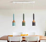 Nordic Brushed Pendant Light Iron Wood E27 Multi-Colour