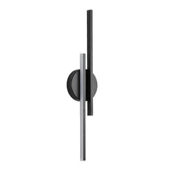 Black Twin-Bar LED Wall Light