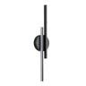 Black Twin-Bar LED Wall Light