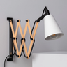 Wooden Accordion Wall Light E27 Real Wood 300° Orientable Shade