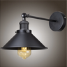Industrial Chic Wall Light Matt Black E27 Adjustable Shade Max 40W