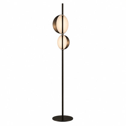 Metal and Fabric E27 Floor Lamp
