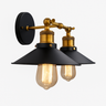 Rustic Country Wall Light E27 — Black and Gold Metal