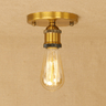 Small Industrial Gold Ceiling Light E27 Hand-Assembled Compact