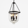 Rustic Glass and Metal Pendant Light