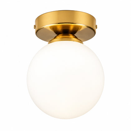 Modern Glass Ceiling Light – G9, Gold or Black