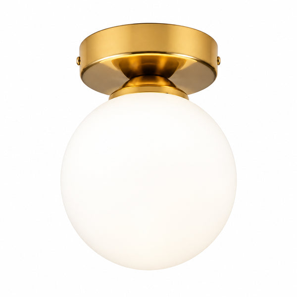 Modern Glass Ceiling Light – G9, Gold or Black