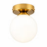 Modern Glass Ceiling Light – G9, Gold or Black