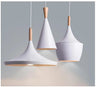 Iron Pendant Light E27 3 Shapes Lantern Funnel Cone