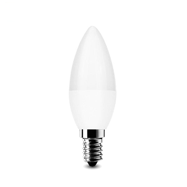 E14 Oval LED Bulb 3W — Warm or Cool White, White Finish