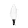 E14 Oval LED Bulb 3W — Warm or Cool White, White Finish