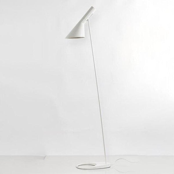 White Industrial Style Floor Lamp Thermolacquered Metal E27 160 cm
