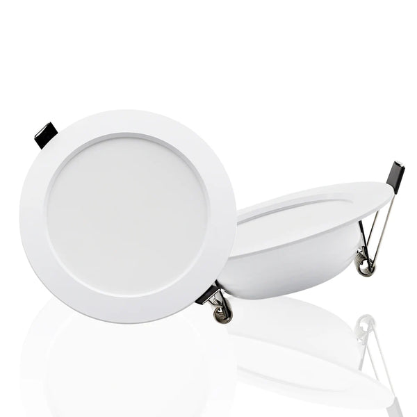 Round LED Downlight 7–18W, Touch Switch, Silver or White