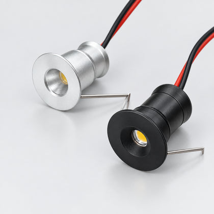 1W Mini LED Spotlight DC12V, IP65, Dimmable, 15mm Cutout
