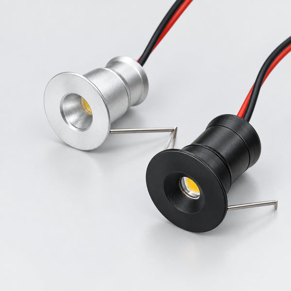 1W Mini LED Spotlight DC12V, IP65, Dimmable, 15mm Cutout