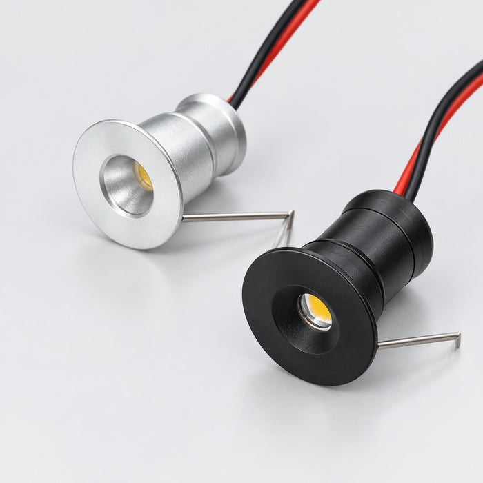 1W Mini LED Spotlight DC12V, IP65, Dimmable, 15mm Cutout