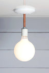 Copper Pipe Ceiling & Wall Light E27 Black or White Socket