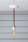 Copper Pipe Drop Pendant Light, Adjustable Length
