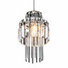 Silver Crystal Glass Pendant Light