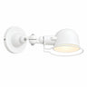 Jielde-Style Short Industrial Wall Light, White, E27, 40W Max, Indoor