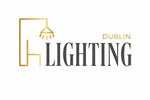 Logo for Dublin Lighting with a gold light fixture icon on a white background