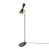 Mid-Century Brass Floor Lamp GU10 Tapered Steel H147cm Plug-In 2 Finishes