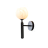 Textured Tulip Shade E27 Wall Light
