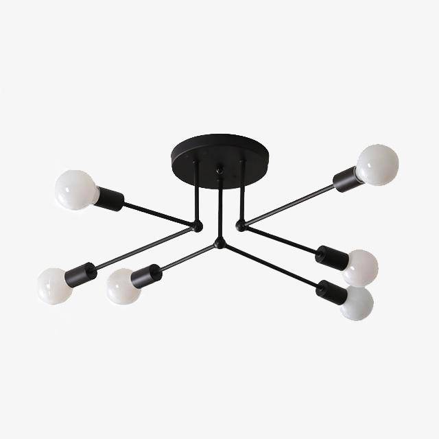 Retro Multi-Light Metal Ceiling Light