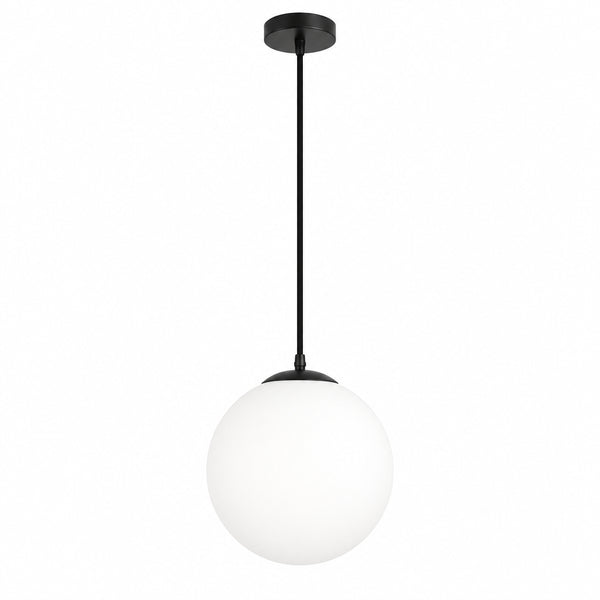 Opal Glass Globe Pendant Light – 10–40 cm