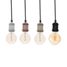 Small Industrial Pendant Light Iron E27 Brass Copper Silver Black