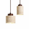 Japanese Wabi-Sabi Stone Pendant Light E27, Yellow