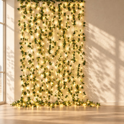 Artificial Vine LED Fairy Lights, Battery Powered, 2m 5m or 10m — Dill, Watermelon, Ivy or Two-Tone