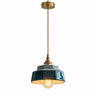 Chinese Style Ceramic Pendant Light E27, Green, Red or Blue