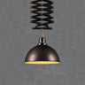 Adjustable Industrial Pendant Light Metal Shade E27 Black