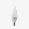 E14 Flame LED Bulb 3W Warm & Cool White — White Glass, 30,000h