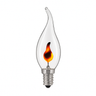 E14 Flame LED Bulb 3W Warm White — C35L Candle Shape