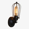 Vintage Rustic Wall Light E27 — Metal and Paper Shade, Black, Rustic, Grey or Gold