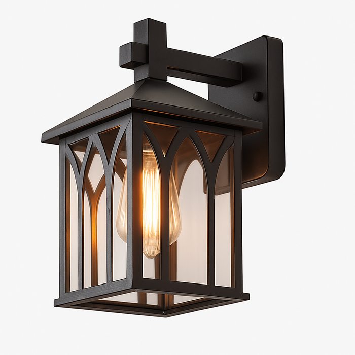 Garden Outdoor Wall Light E27 — Aluminium, Black or Bronze