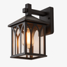 Garden Outdoor Wall Light E27 — Aluminium, Black or Bronze