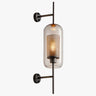 Retro Glass & Mesh Wall Light — E27, Capsule or Globe, Copper or Silver, 2 Sizes