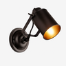 Black Metal Spot Wall Light Cafe E27