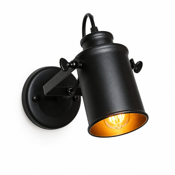 Spot Industrial Wall Light, Adjustable, E27, 40W Max, Metal Shade