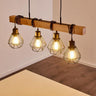 Industrial Wooden Pendant Light