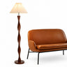 Bamboo and Walnut E27 Floor Lamp